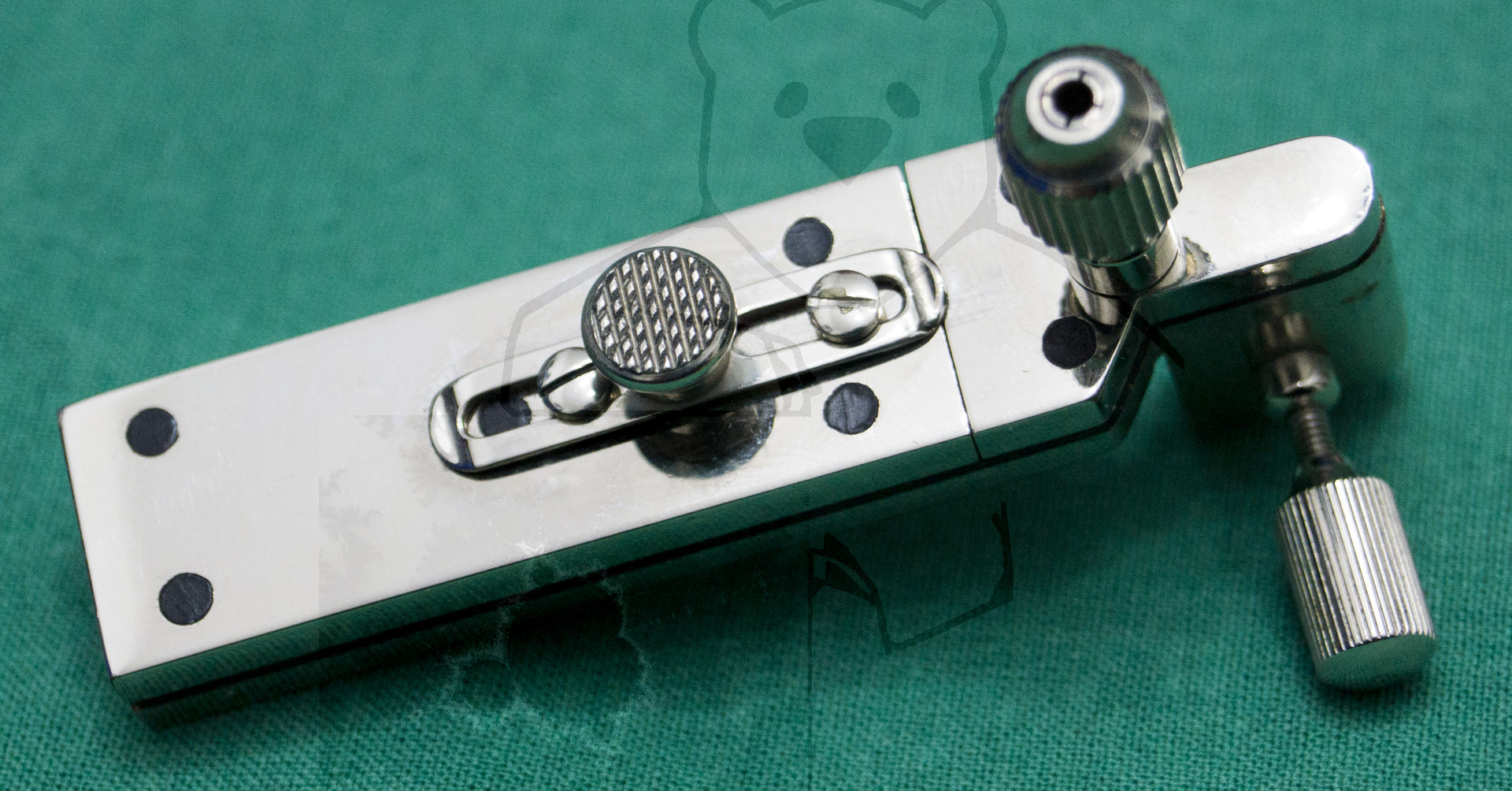 Laryngoskop - Die Komponenten der Optik, Halter von oben